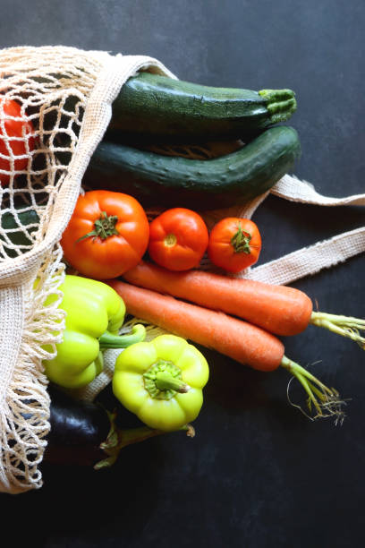 istock Bag of Summer Vegetables 1419011943