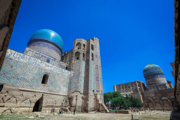 istock Magnificent View to the Oriental and Mosaic Bibi-Khanym Mosque in Samarkand 1419031483