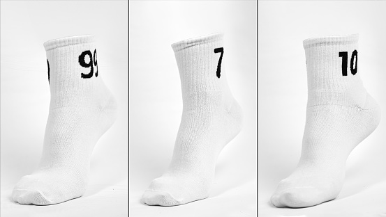 socks for men isolated on white background