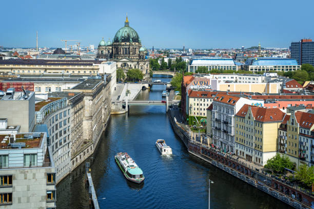 istock Skyline of Berlin with Spree river, Germany 1419039445