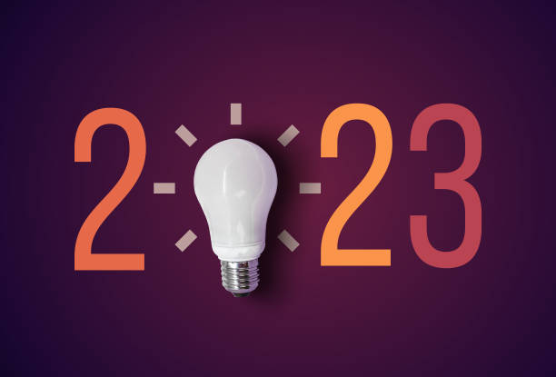 istock year 2023 with light bulb. creativity inspiration ,planning ideas concept 1419042038