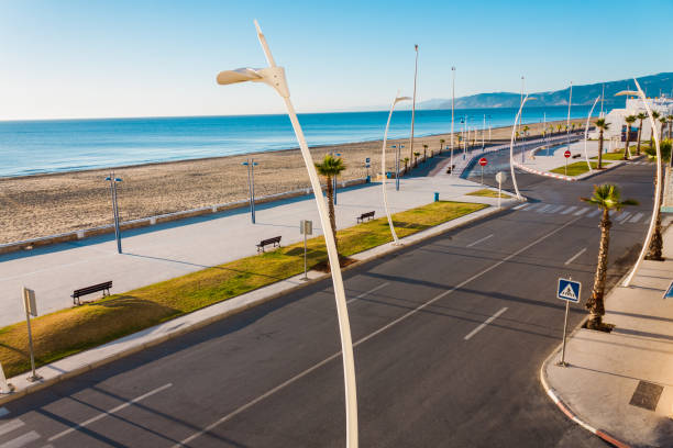 istock walk alley of Martil beach, Morocco 1419046859