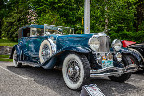 1933 duesenberg j-427 murphy karosserie stadtauto - bodied stock-fotos und bilder