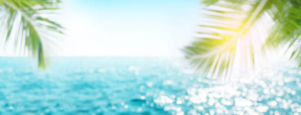 istock Defocused blue sea landscape background 1419048151