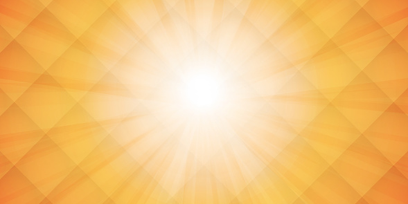 Orange Bright Sun Rays, Multi Purpose Sunny Sky Design, Illustration in Editable Vector Format