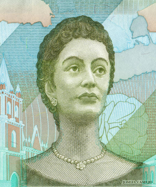 istock Josefa Camejo Portrait Pattern Design on Venezuelan Bolivar Currency 1419052278