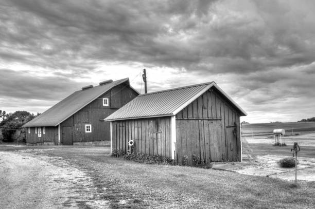 istock Barns on a stormy day-Western Iowa 1419052875