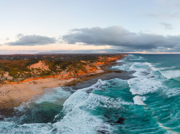 Aerial View of Point Nepean in Australia stock photo