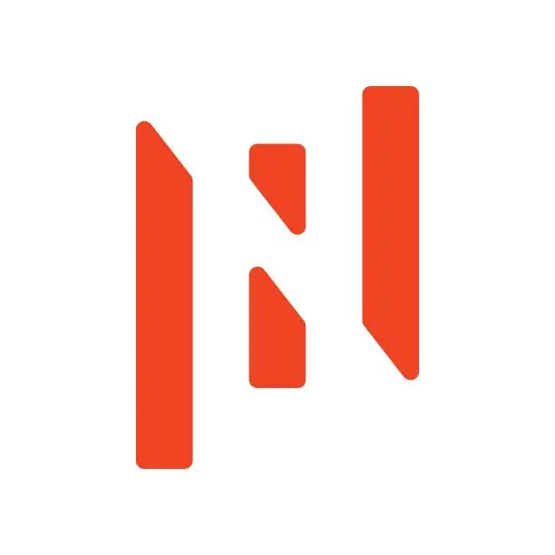 Vector illustration of N Logo design