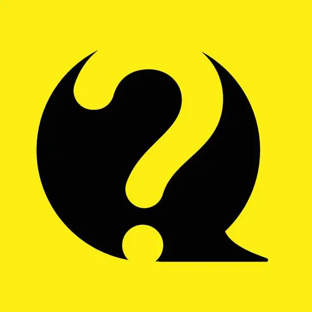 Vector illustration of Question Mark Sign