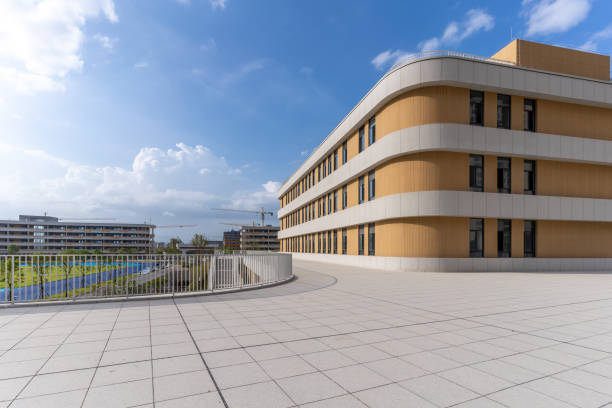 istock Modern urban architecture and stone square 1419063570