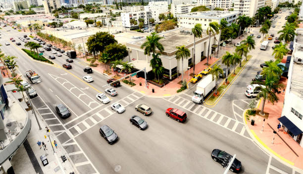 istock Crossroad, Miami. Aerial View. 1419065355