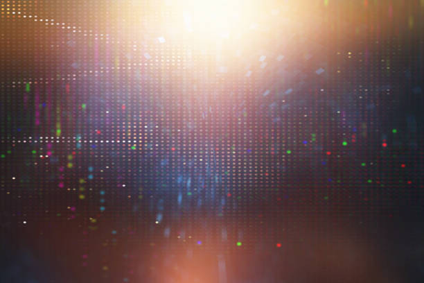 Abstract background of fiber technology lights