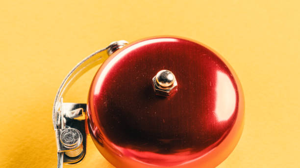 A stock photo of close-up holiday bells