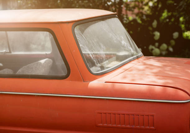 istock antique red retro car 1419077184