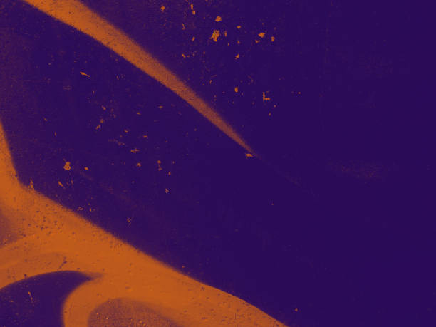 istock Bright streaks of paint on a wall. Empty abstract background. 1419077881