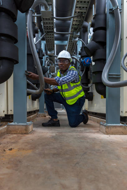istock Industrial engineer work on site. engineer visit and inspection site engineer at industrial site. Inspector engineer check and working on site 1419084138