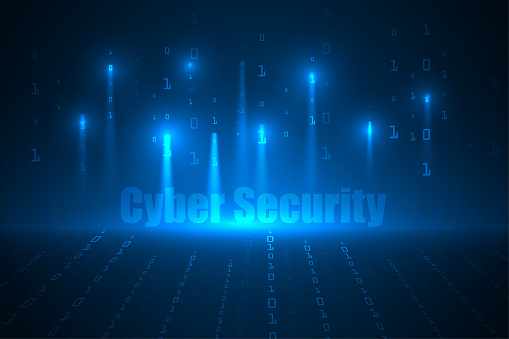 Cyber Security On Code Number Protection Technology Abstract Background ...