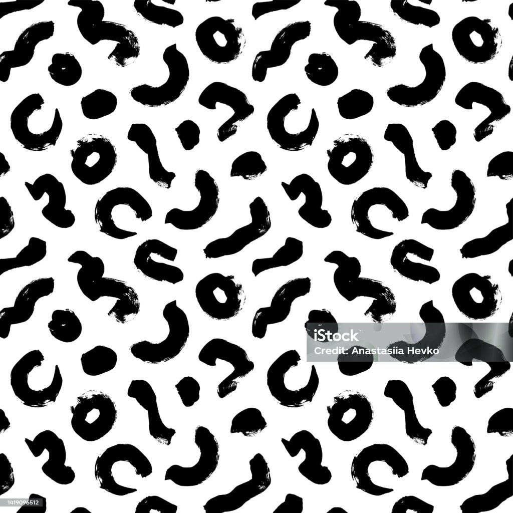 Irregular Shape Pattern Pattern Organic Irregular Shapes Seamless Pattern Stock Illustration - Download ...