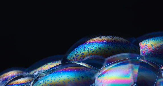 Colorful surface of a bubble