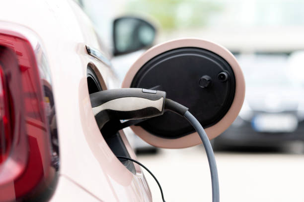 istock Electric car during charging 1419104421