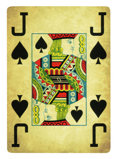 istock Jack Of Spades Vintage playing card - Isolated 1419104836