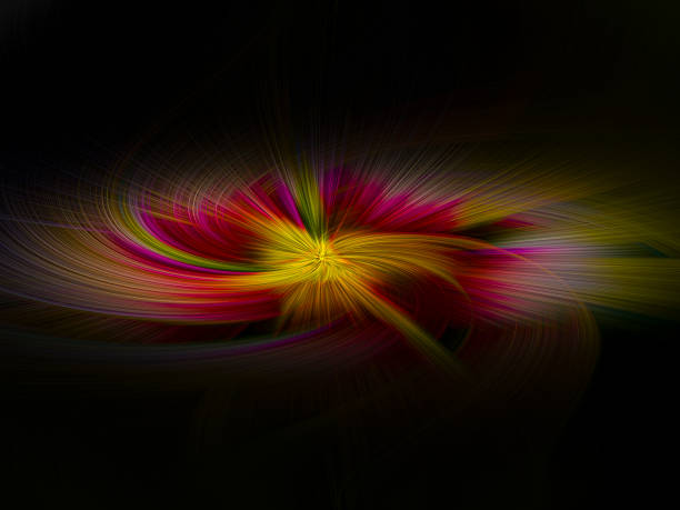 futuristic yellow and red wallpaper. Illustration and wallpapers hd image