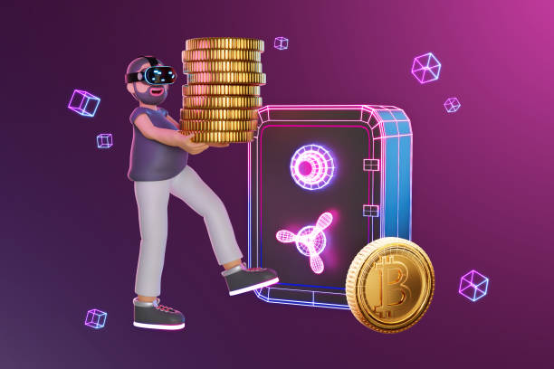istock male holds coins in his hardware wallet. 3d rendering 1419107847