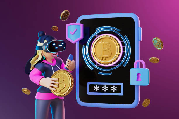 istock female wearing glasses and encryption protection crypto wallet. 3d rendering 1419107850