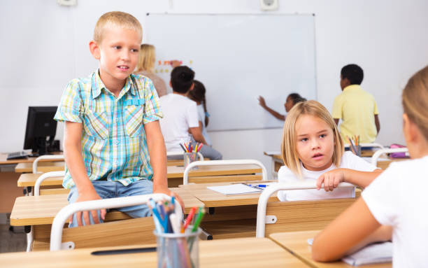 istock Kids pupils talking during recess between lessons 1419112595