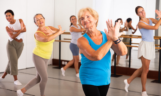Women Dancing Together In Studio Stock Photo Download Image Now 80 women-dancing-together-in-studio-stock-photo-download-image-now-80