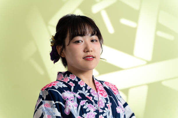 istock young woman in yukata 1419115116