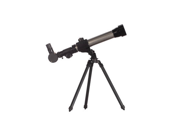 istock black optical telescope isolated on white background 1419121048