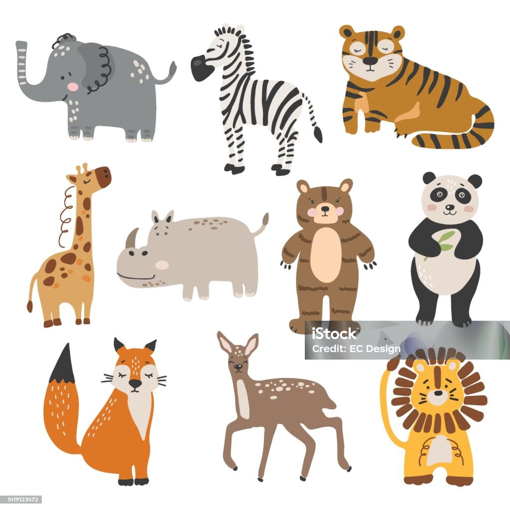 Animal Image Basic Basic Rgb Stock Illustration - Download Image Now - Bear, In Silhouette ...