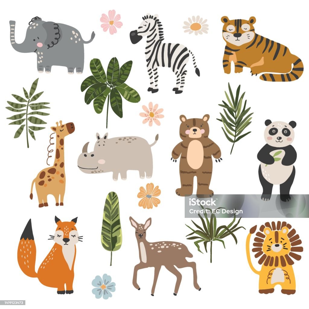 Animal Image Basic Basic Rgb Stock Illustration - Download Image Now - Lioness - Feline ...