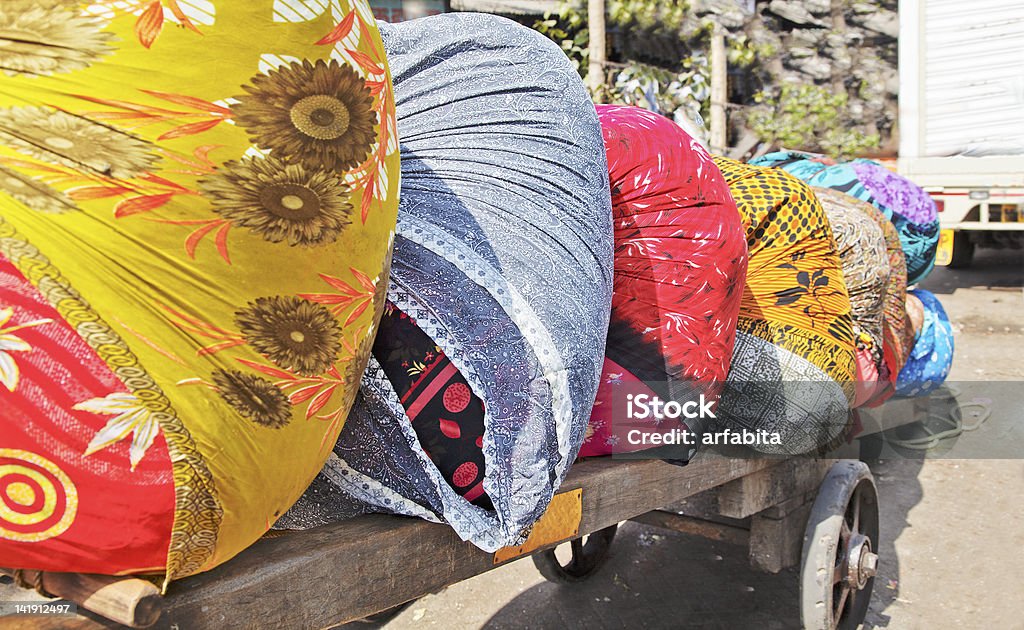 Dhobhi ghat cores wheelcart Bombaim Índia - Royalty-free Carrinho - Meio de Transporte Foto de stock
