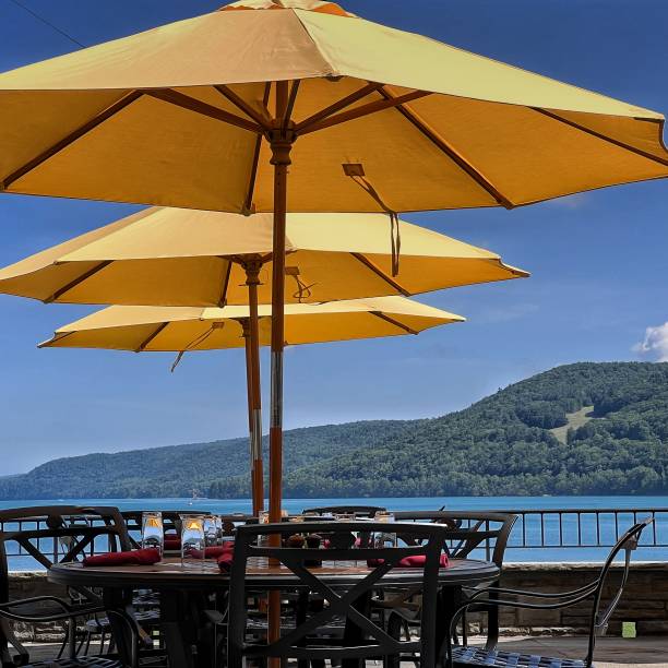 istock Parasols at Cooperstown, New York 1419126023