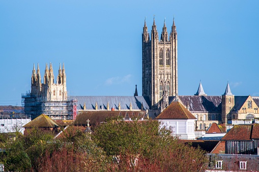 Canterbury Cathedral seen from Dane John Gardens