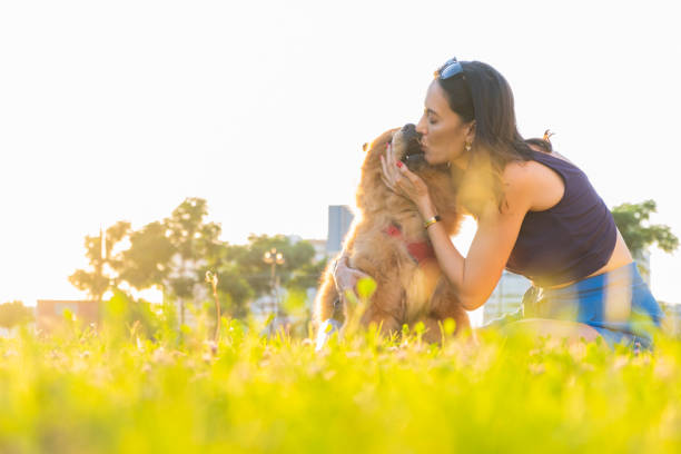 istock Young Woman With Dog 1419133808