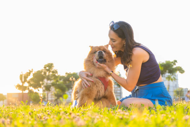 istock Young Woman With Dog 1419133809