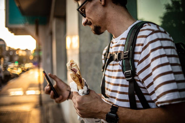istock I enjoy fast food and walking around town 1419140798