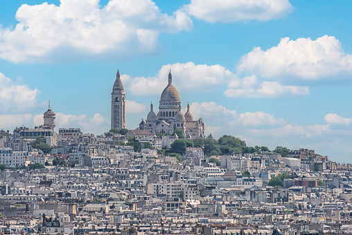 Sacre-Coeur Basilica on the Montmartre hill in Paris