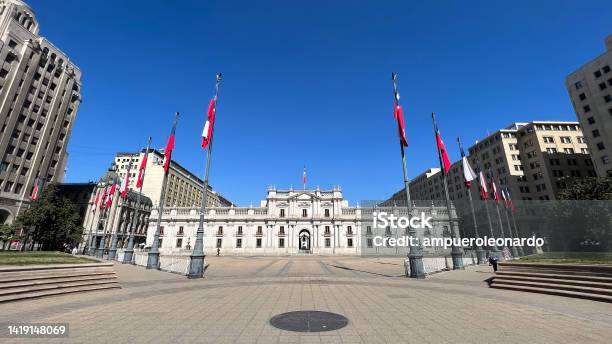 La Moneda Presidential Palace Santiago Chile Stock Photo - Download Image Now - Plaza De La Moneda, Santiago - Chile, Referendum