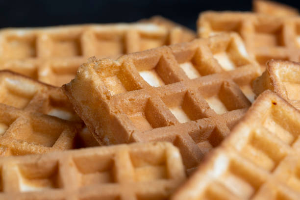 istock square sweet soft waffles on the table 1419156011