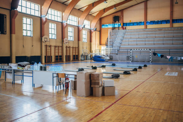 istock School gymnasium shelter 1419156100