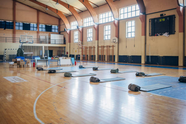 istock School gymnasium shelter 1419156180