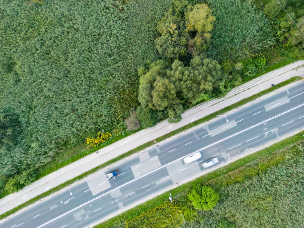 istock View at street from a drone 1419157066