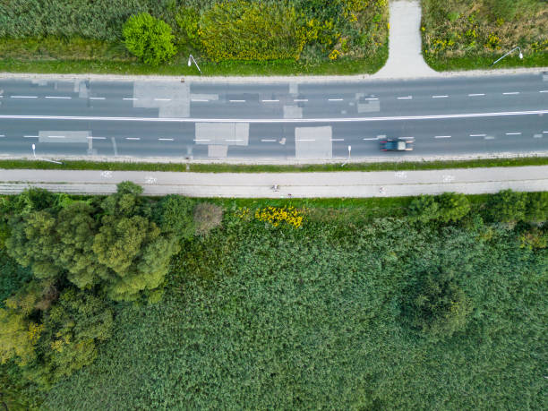 istock View at street from a drone 1419157067