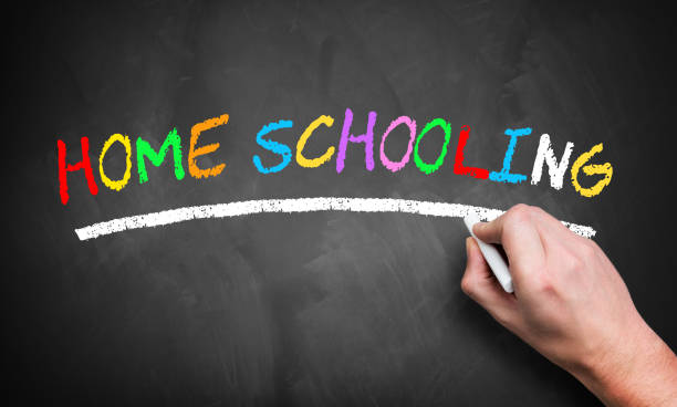istock hand writing HOME SCHOOLING on a chalkboard 1419167323
