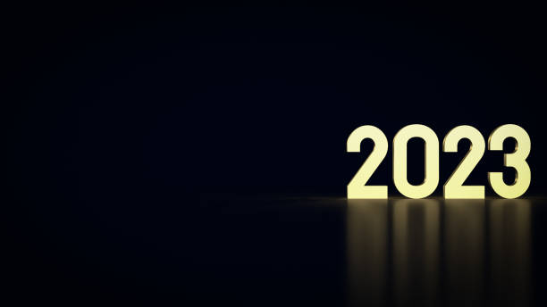 istock The gold number 2023 in black background  3d rendering 1419173774